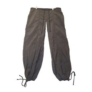 Wild Fable Parachute Pants Women Size M Medium Rise Gray Cargo NWT